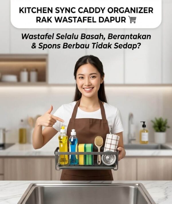 Rak Wastafel Teleskopik Rapi
