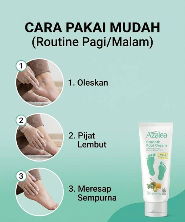 Cara Pakai Azalea Foot Cream