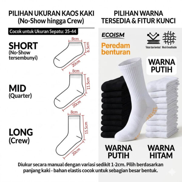 Pilihan Varian Kaos Kaki