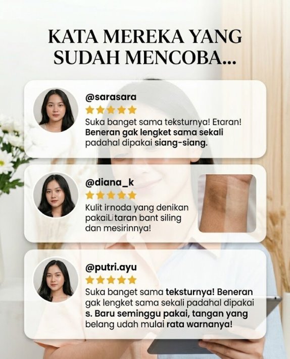 Hasil Pemakaian Beauty Talk