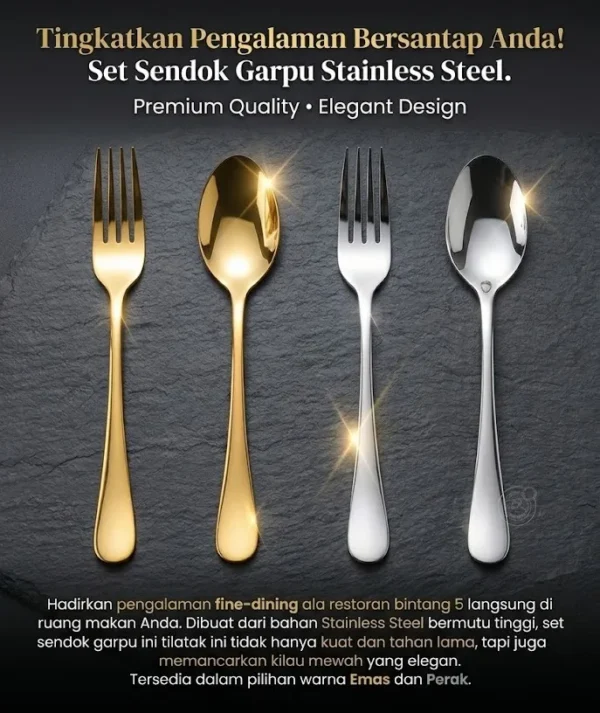Sendok Garpu Premium Hero