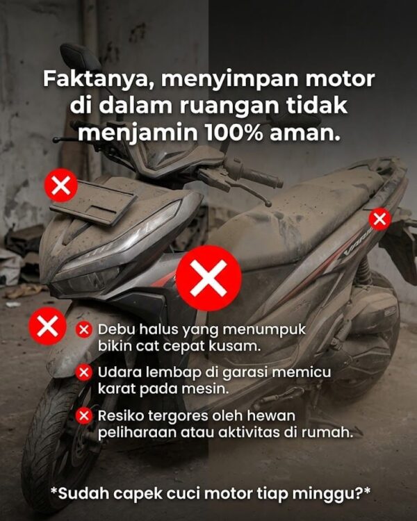 Masalah Motor Kehujanan