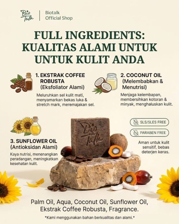 Kandungan Sabun Kopi