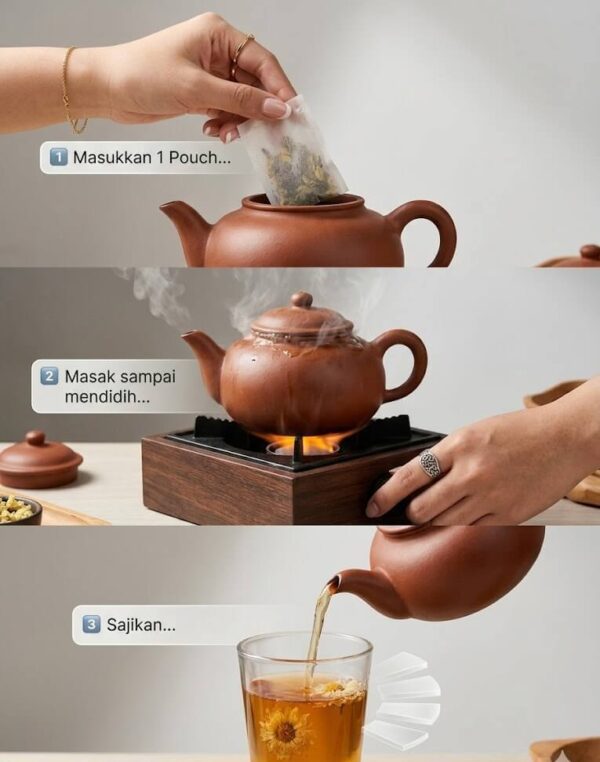 Cara Penyajian Teh Racik Sinse