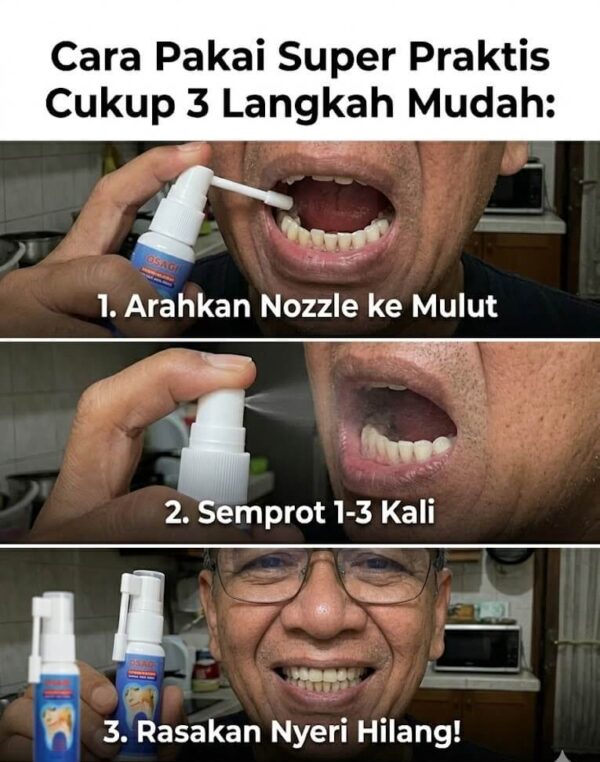Cara Pakai Semprotan Gigi