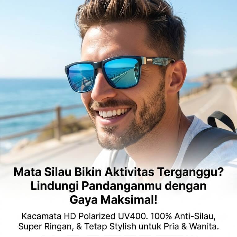 Kacamata Pria Terpolarisasi