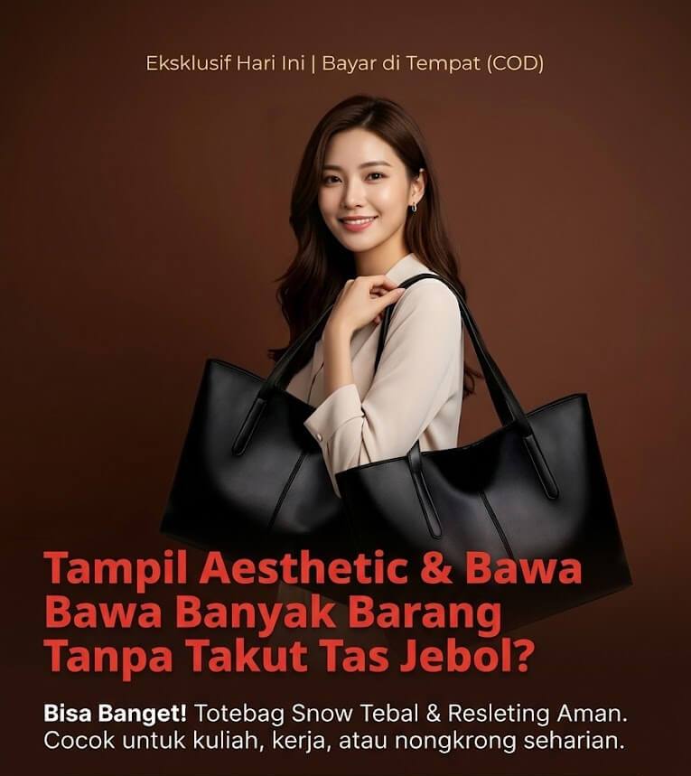 Totebag Wanita Aesthetic Polos