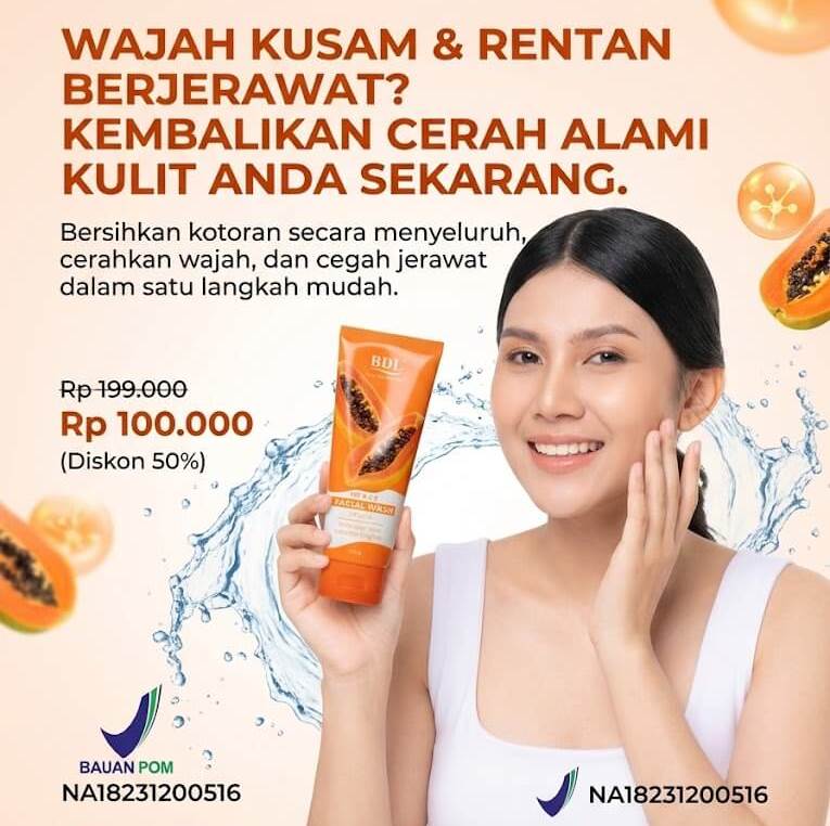 BDL Papaya Facial Wash Hero