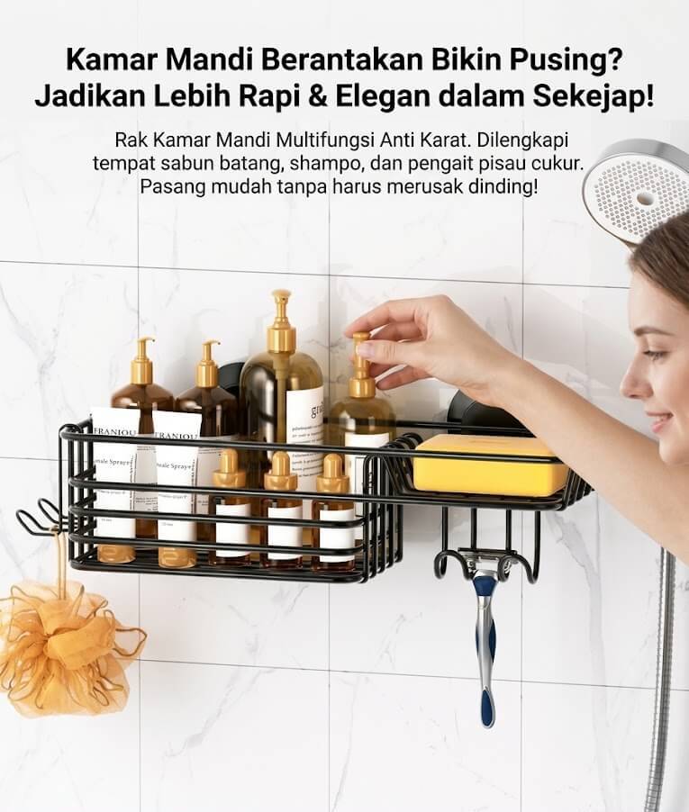Rak Kamar Mandi Anti Karat Hero