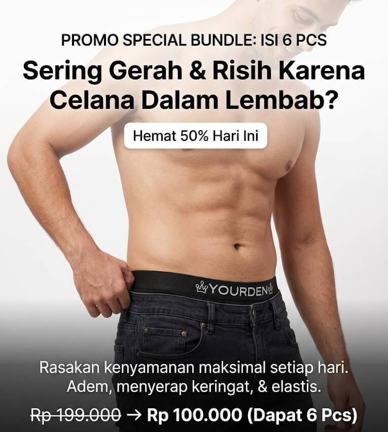 Celana Dalam Pria Premium Isi 6