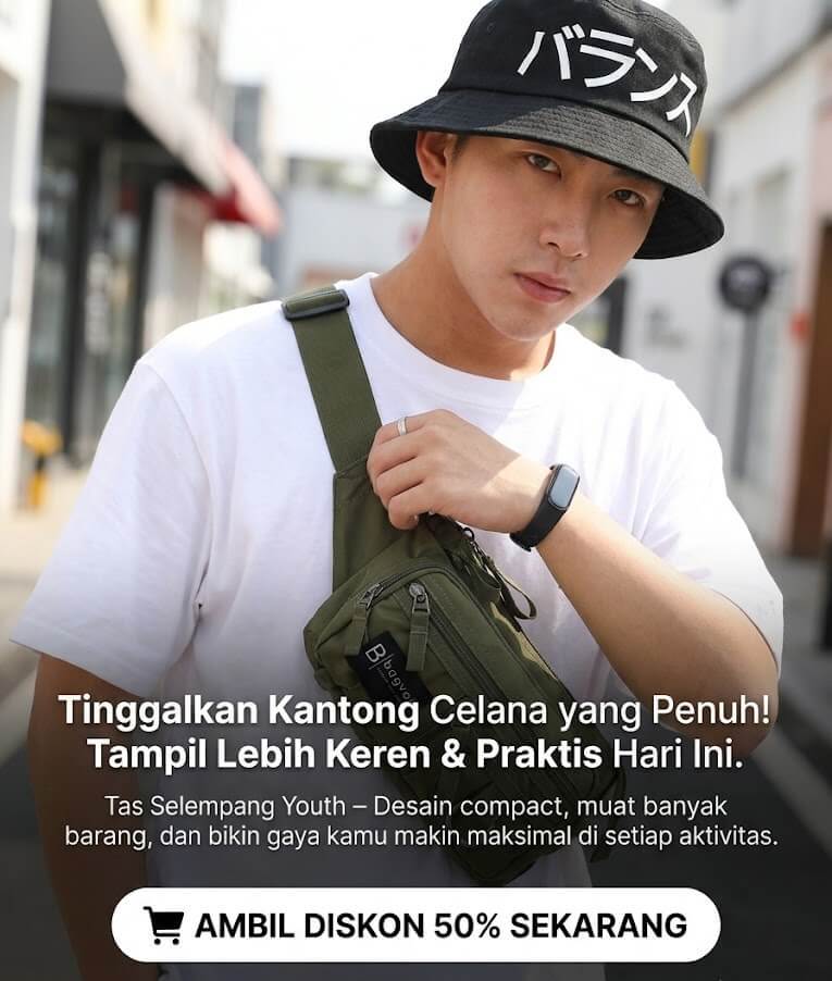 Tas Selempang Pria Waistbag Youth