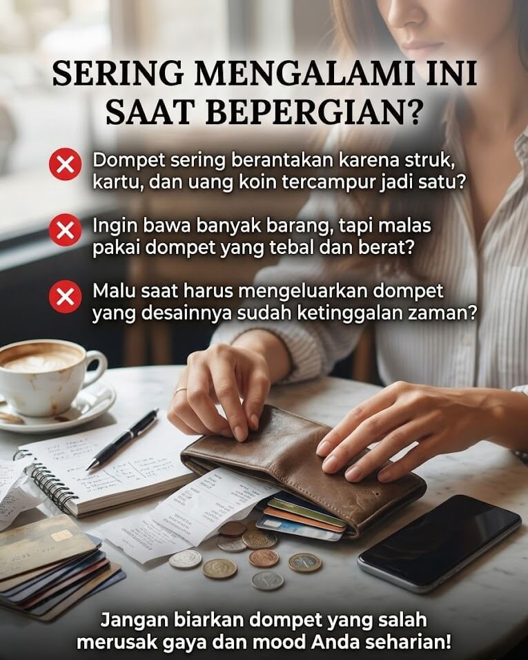 Masalah Dompet Penuh Berantakan