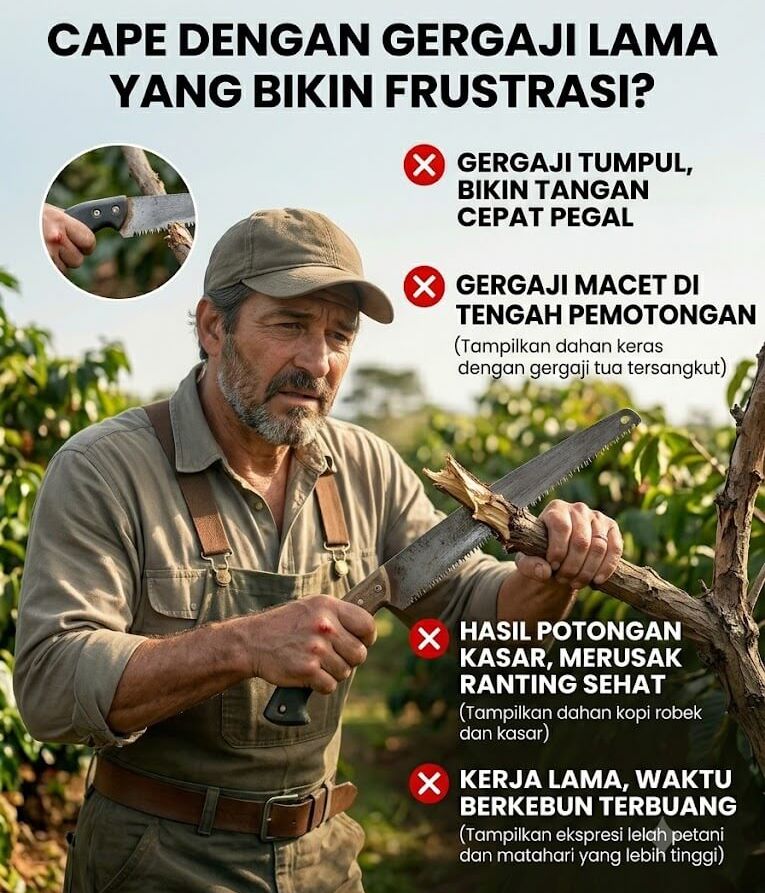 Masalah Gergaji Biasa Tumpul