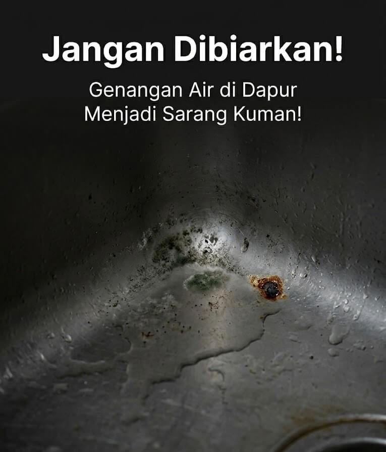 Masalah Meja Dapur Becek