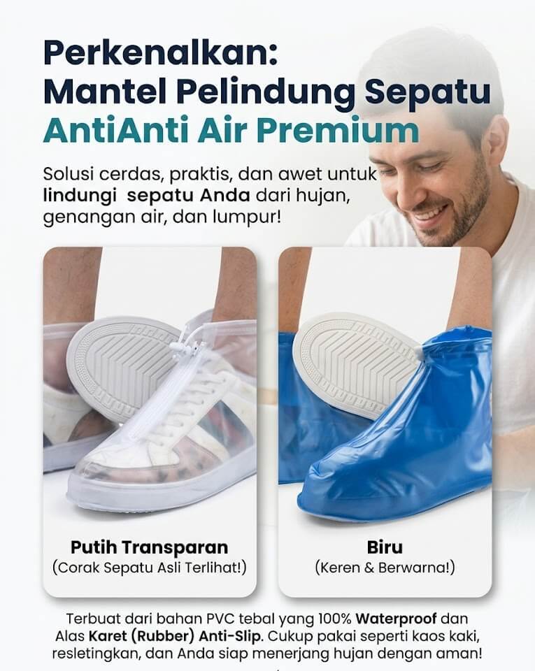 Solusi Sarung Sepatu Jas Hujan