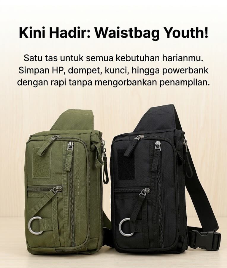 Solusi Tas Slingbag Waistbag Youth