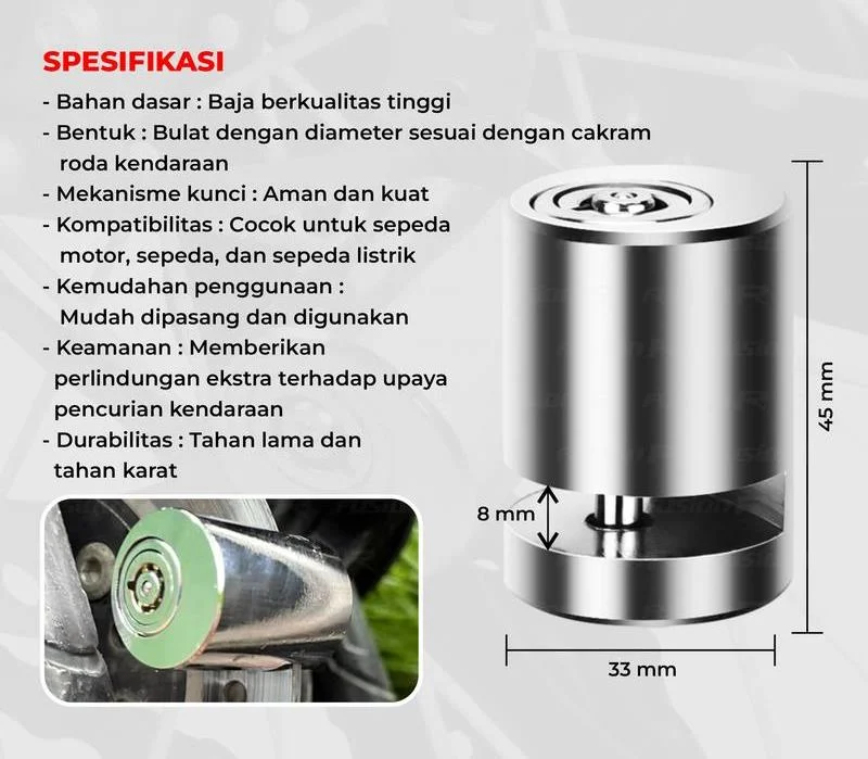 Keunggulan Gembok Cakram
