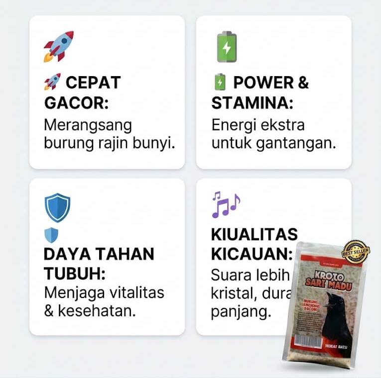 Keunggulan Kroto Madu Sari