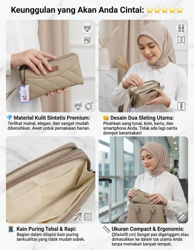 Keunggulan Dompet Kulit Sintetis Premium