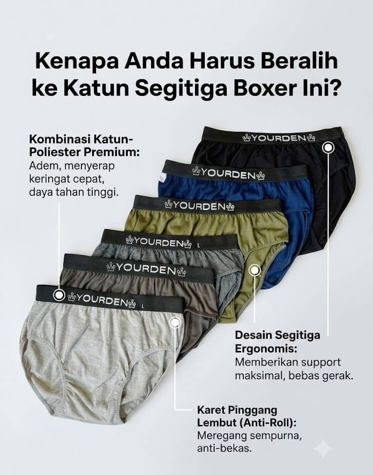 Keunggulan Celana Dalam Boxer Pria
