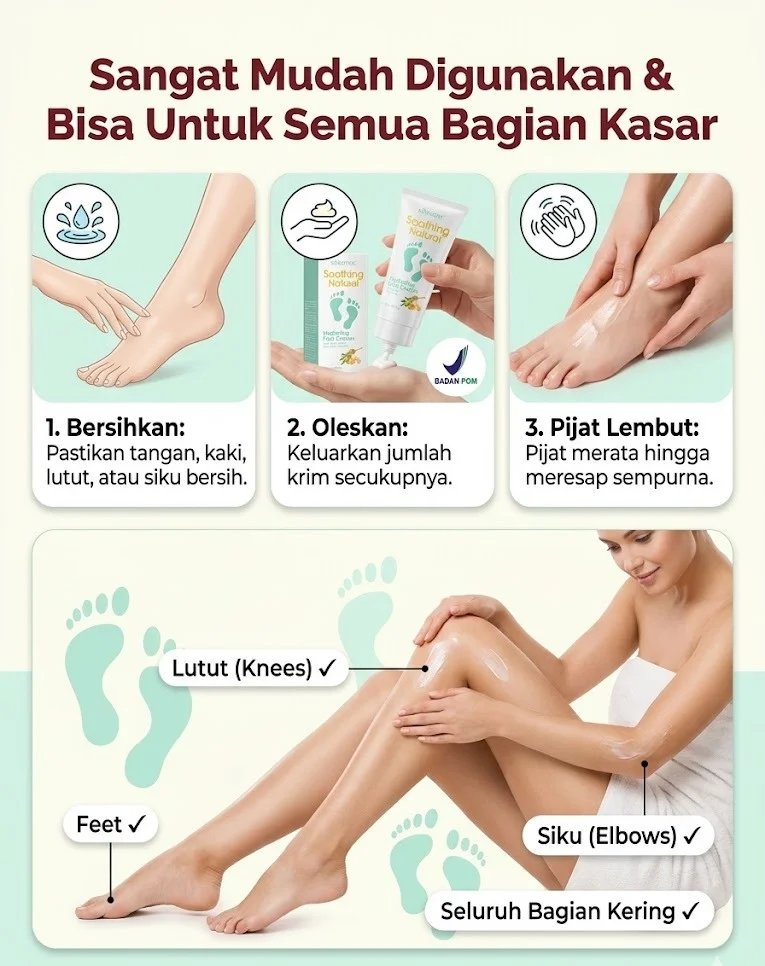 Cara Pakai Foot Cream