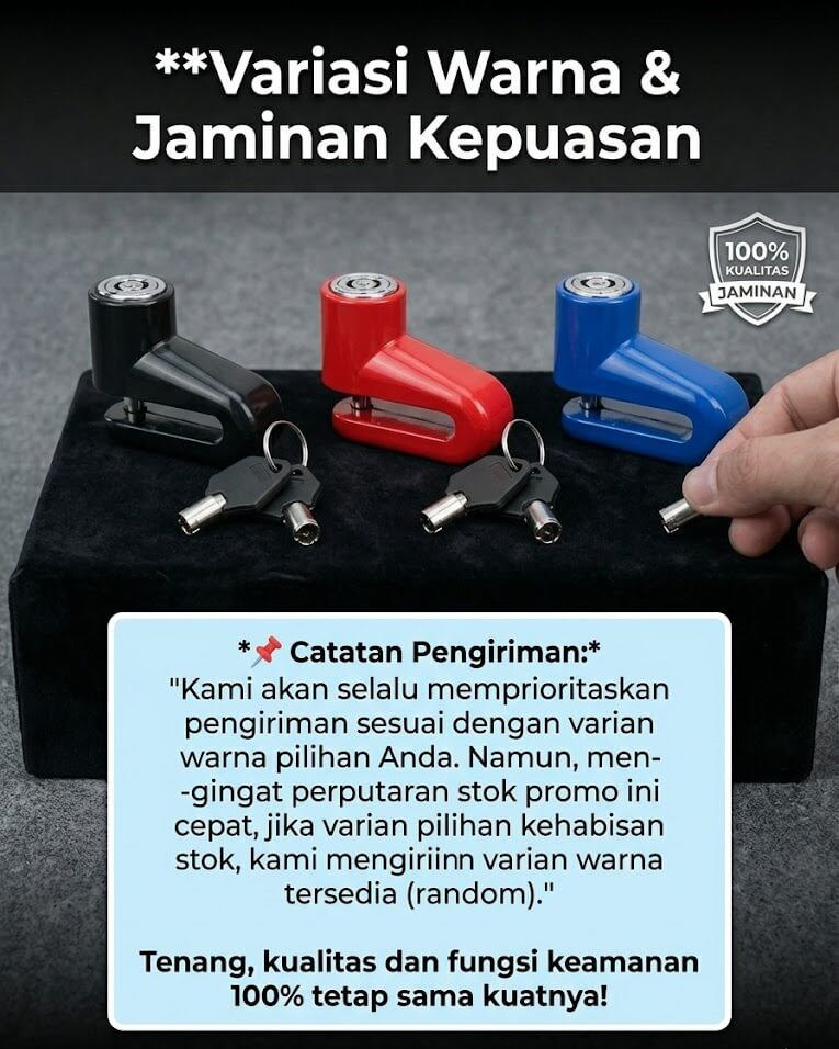 Varian Warna Gembok Rem