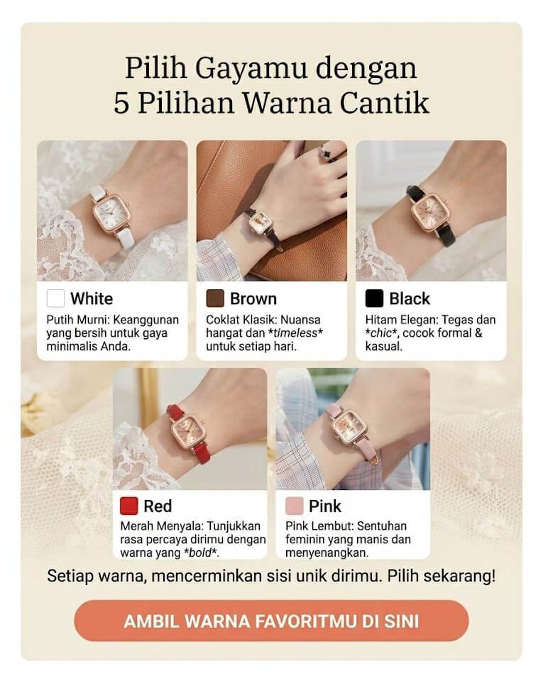 Pilihan Varian Warna Jam Miffy