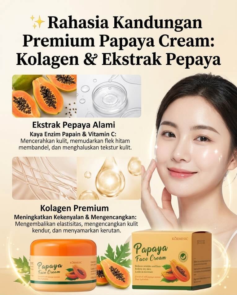 Kandungan Nutrisi Alami Cream Papaya