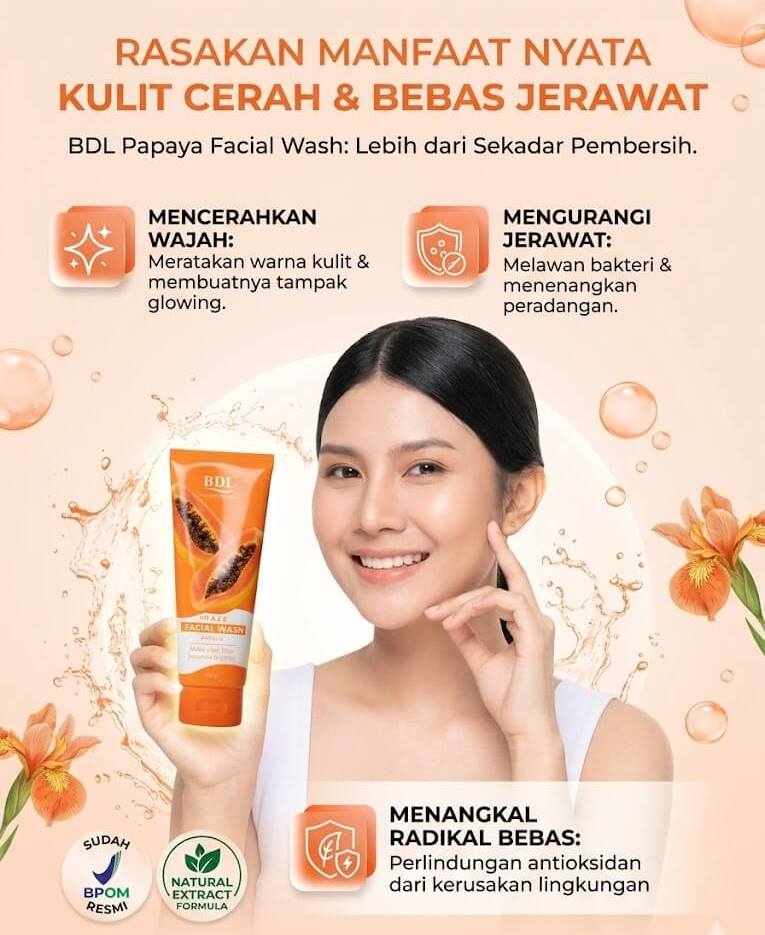 Manfaat BDL Papaya Facial Wash