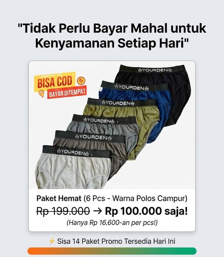 Harga Promo Paket Boxer Pria