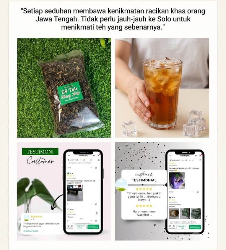 Detail Produk Teh Wong Solo