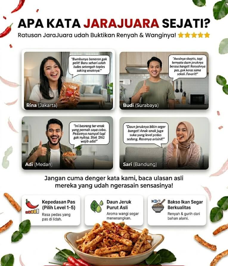 Testimoni Pengguna Basreng