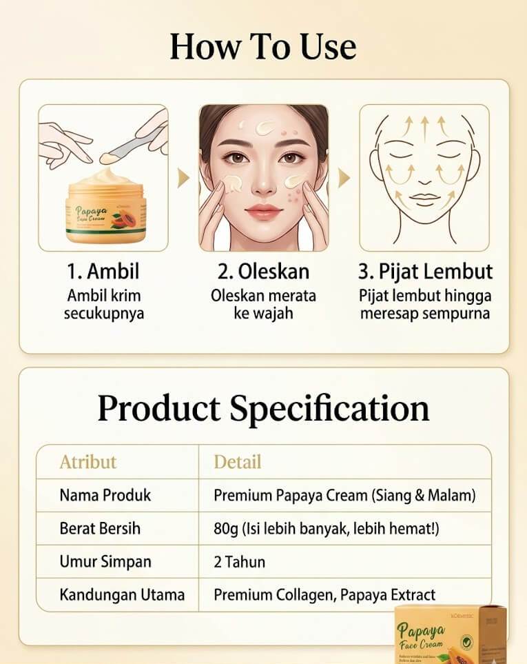 Cara Pemakaian Cream Siang Malam