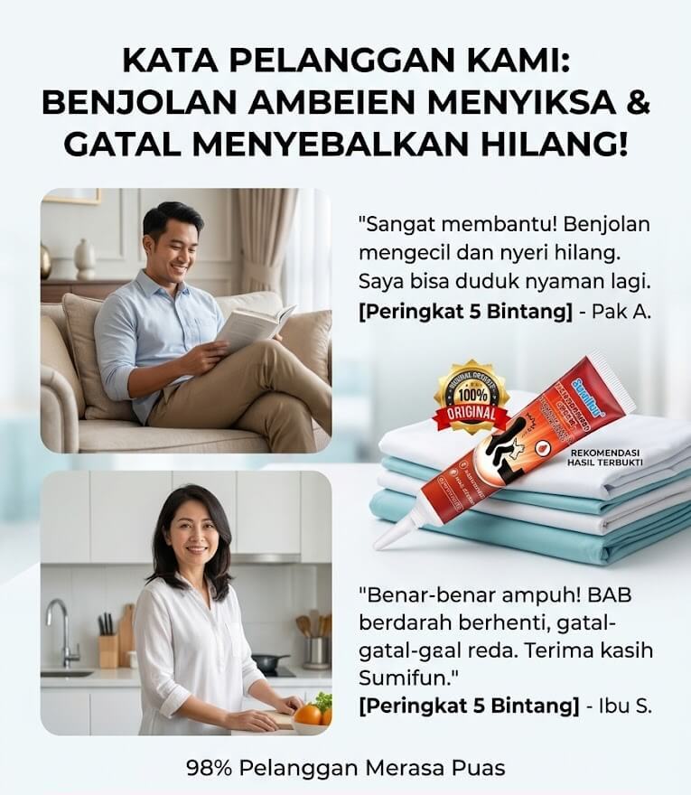 Testimoni Sumifun Salep Wasir