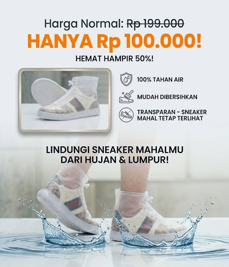 Harga Promo Mantel Pelindung Sepatu
