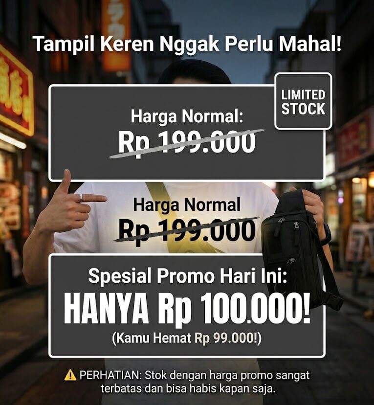 Harga Promo Tas Waistbag Youth