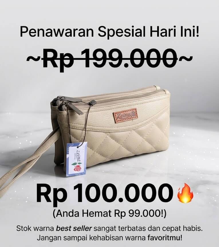 Harga Promo Dompet Dua Sleting